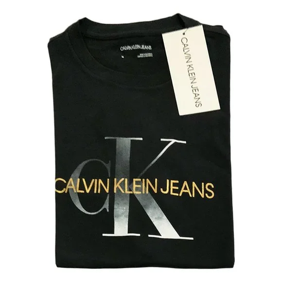 NWT CALVIN KLEIN AUTHENTIC MEN'S BLACK CREW NECK SHORT SLEEVE T-SHIRT SIZE M - Picture 5 of 5